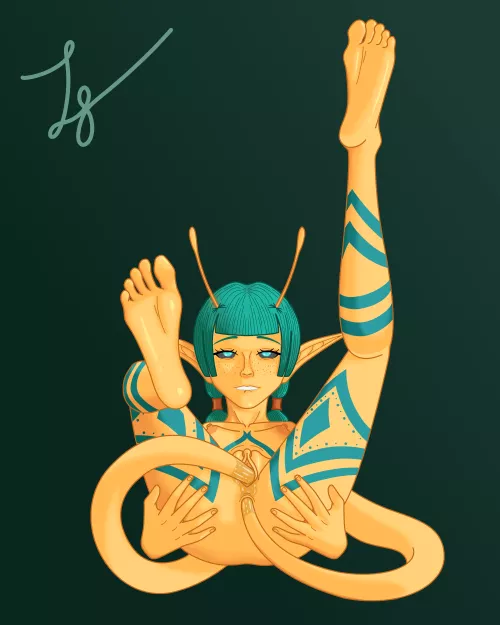 What's an annoying fairy to do with two tails? Well, fuck herself for one...(ZodgillaNSFW) [Female]