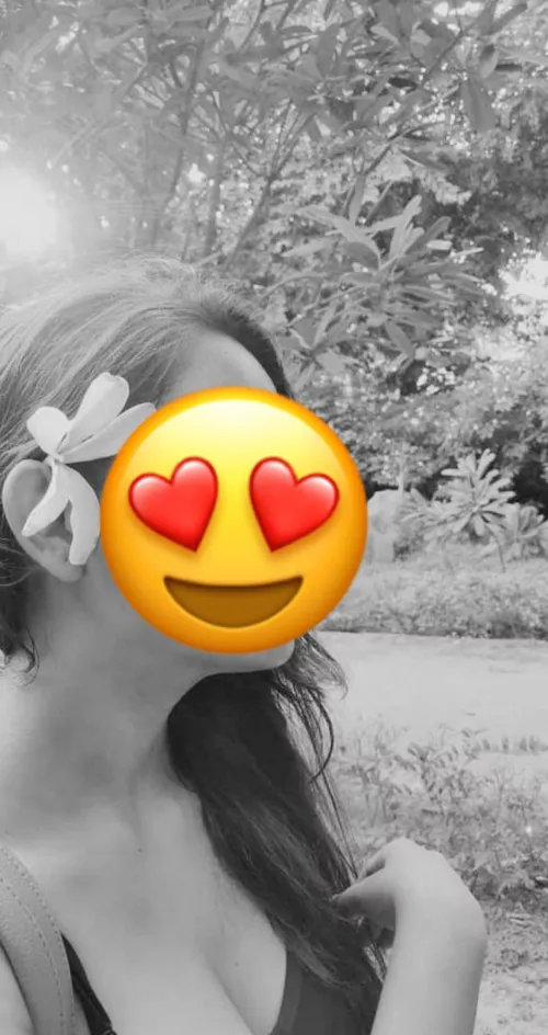 When a cute guy is your waiter at a restaurant, so you adjust your hair to give him a clear view of your cleavage