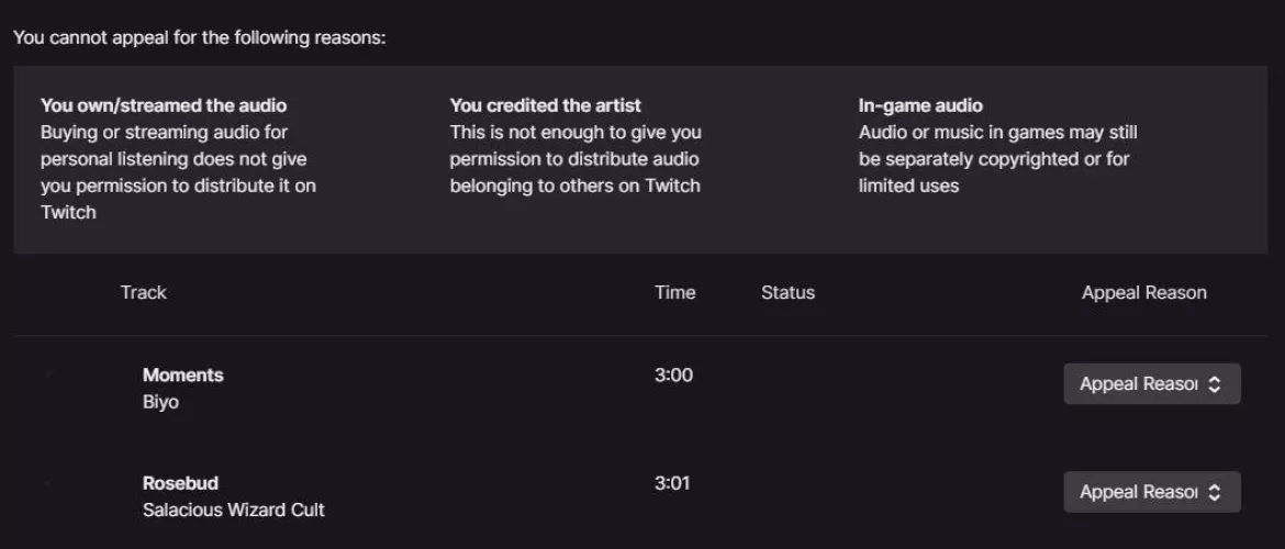 Why are parts of my audio muted due to copyright when using the Soundtrack by Twitch App? I thought it was supposed to be safe to use since it was provided by Twitch...