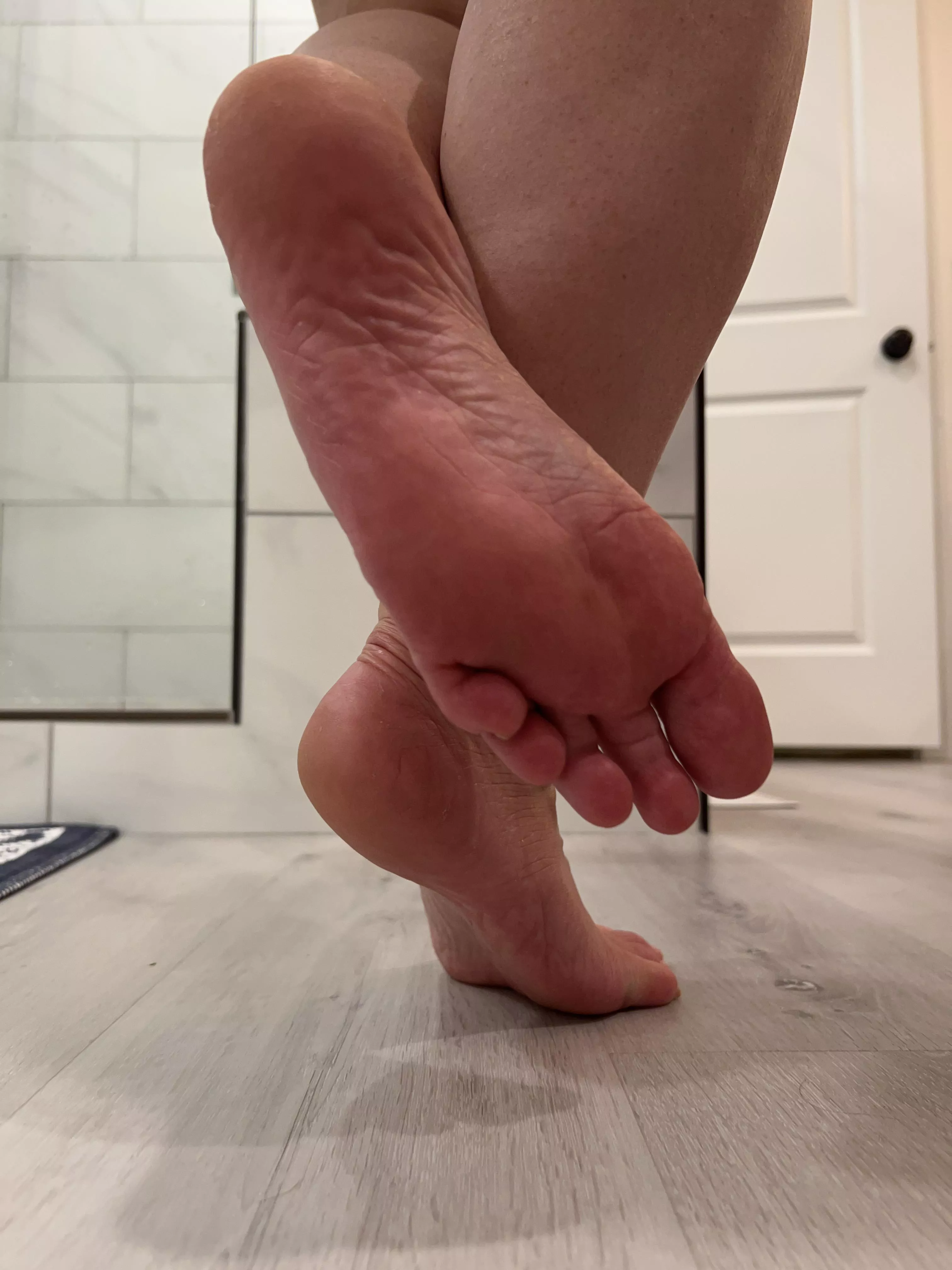A long day on my feet. They are red, plump and juicy!!