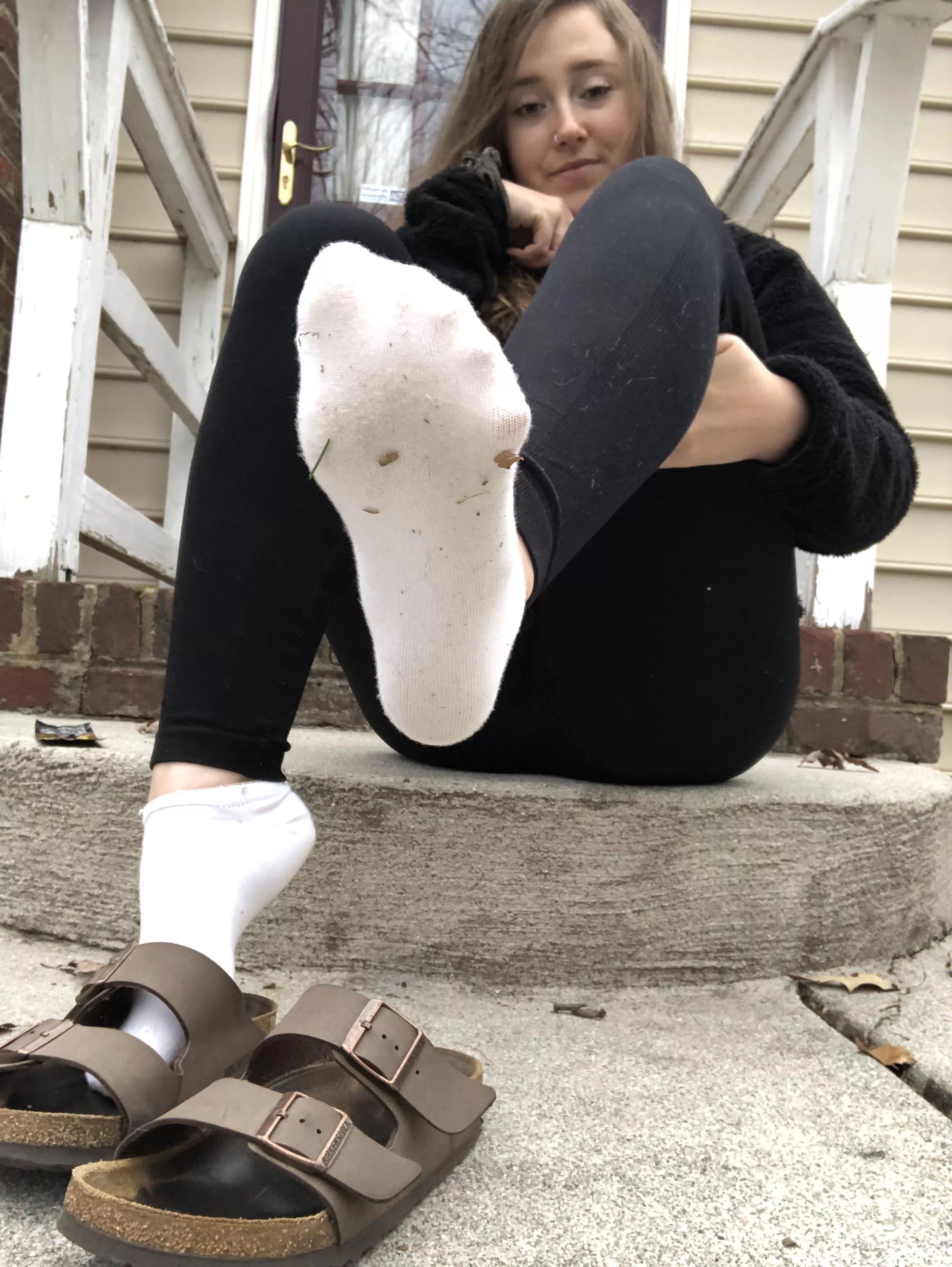 After I gag you with my dirty socks I may give you the privilege of smelling my succulent bare feet [domme]