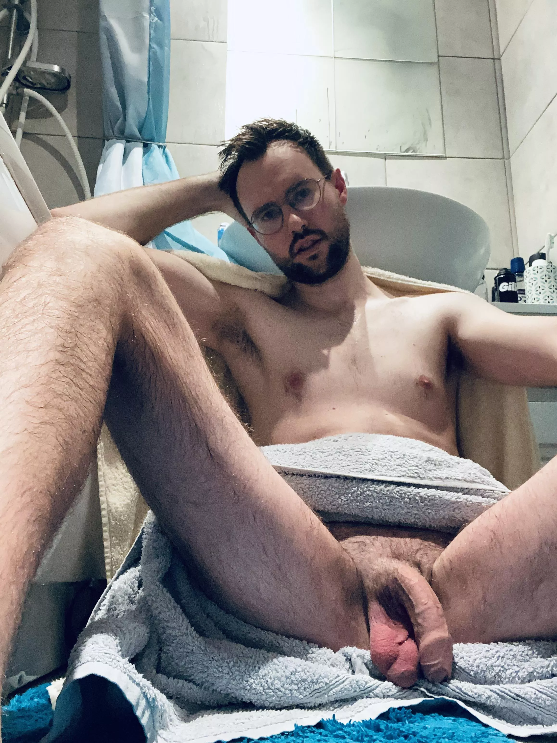 Bath was too hot so I took a breather