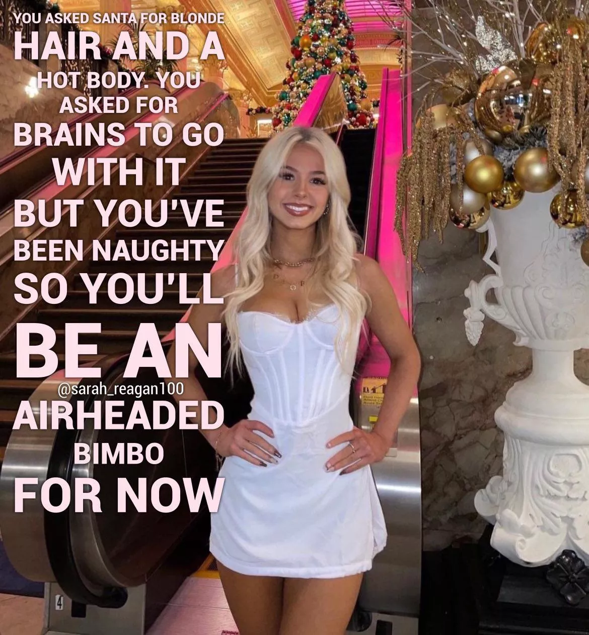 Blonde bimbo