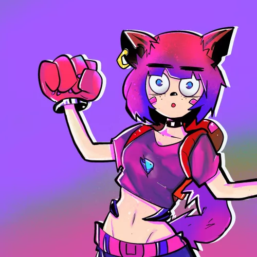 Cat - commission (art by me)