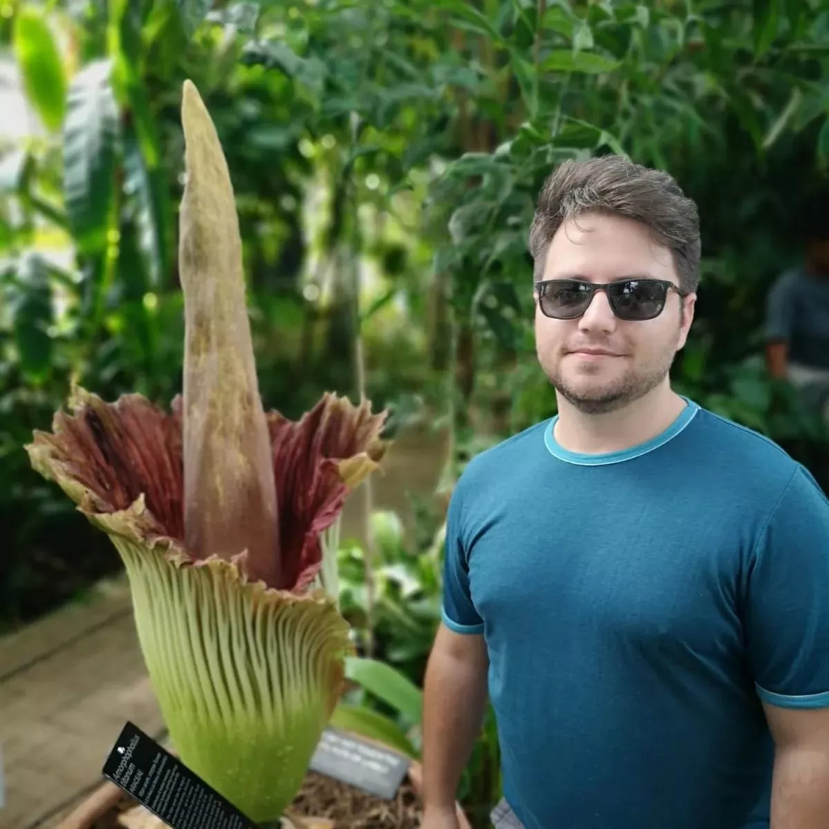 Checking off my bucket list getting to see amd smell a corpse flower (largest single inflorescence in the world)