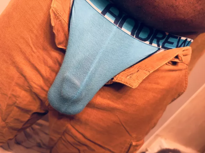 Getting ready for work.