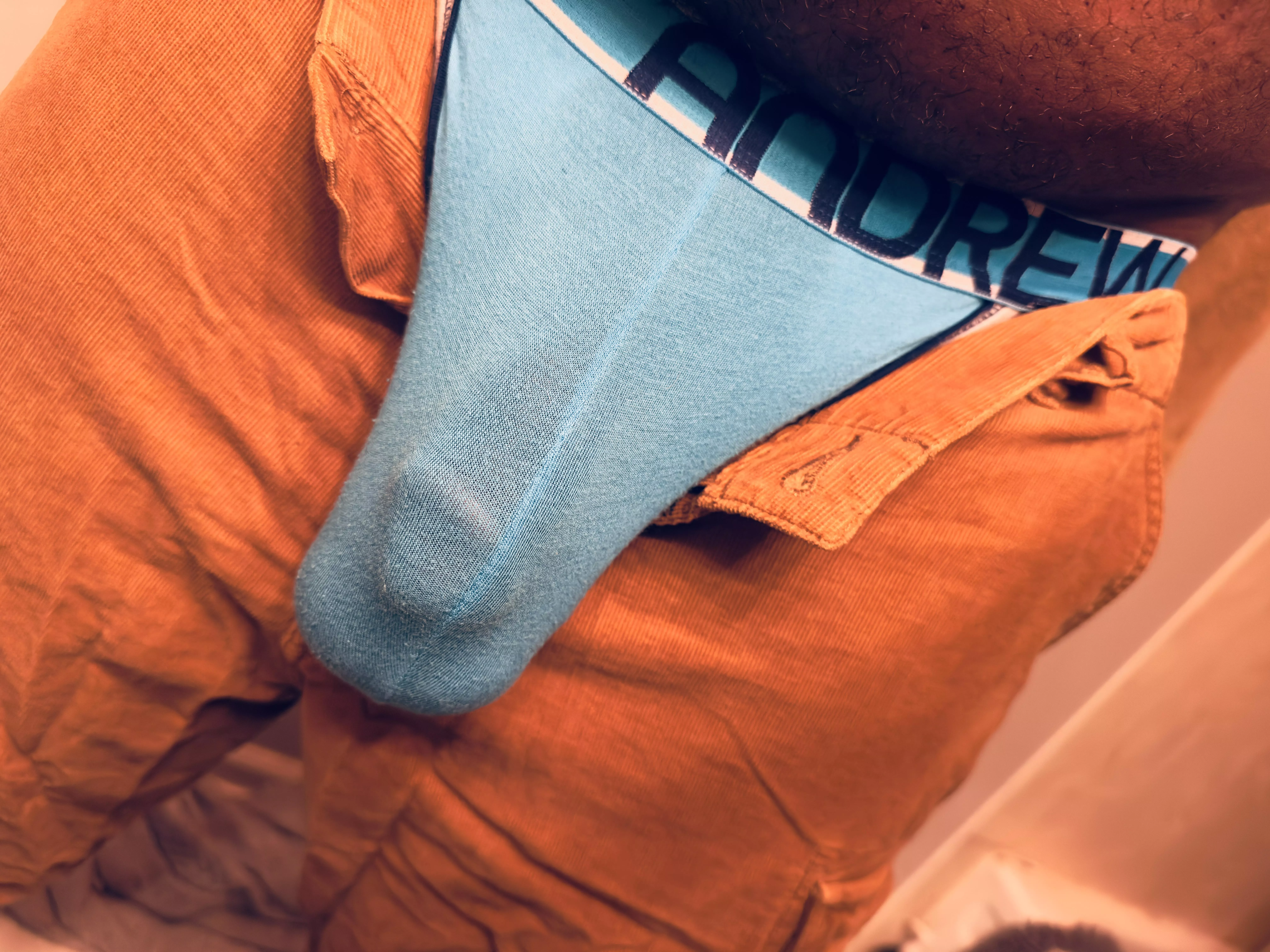 Getting ready for work.