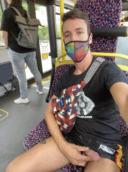 Grab my cock on the bus