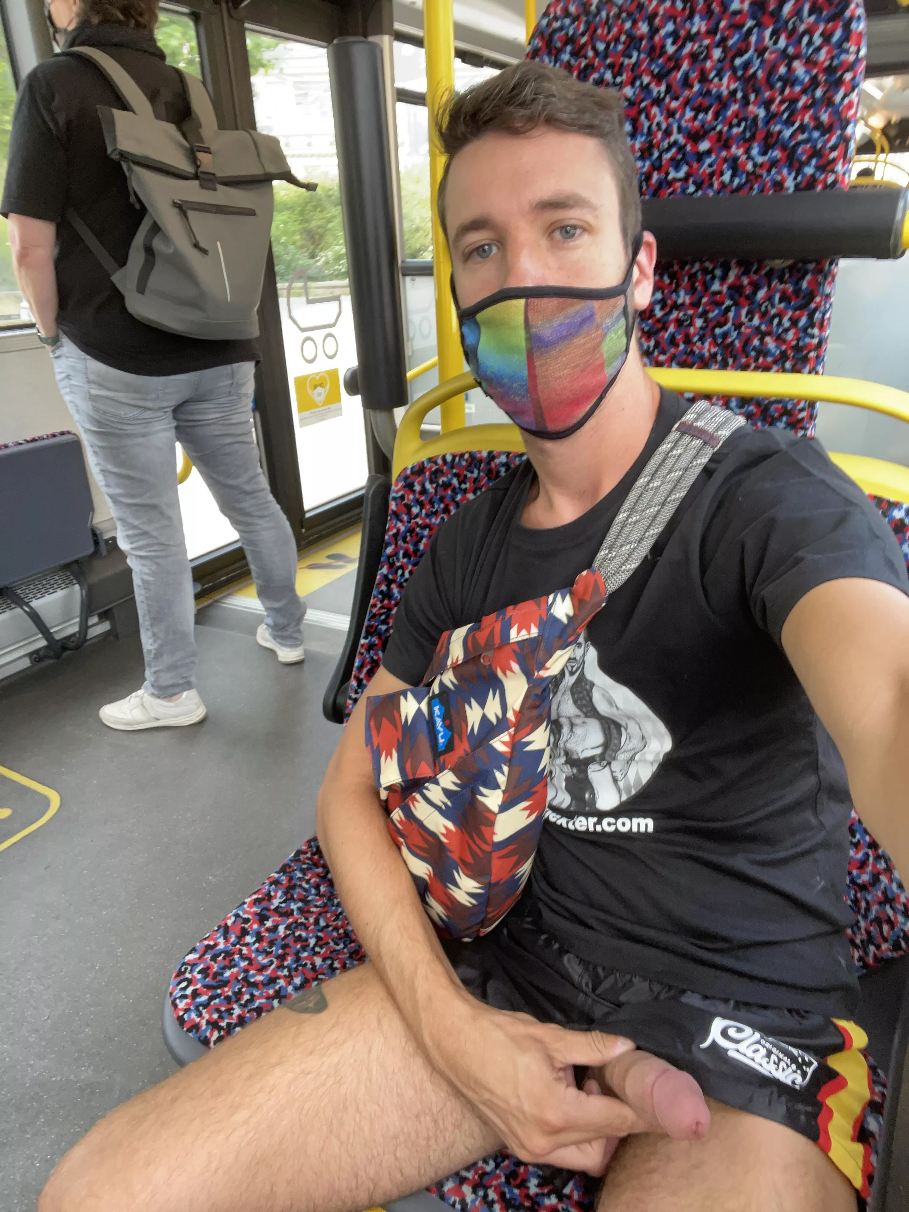 Grab my cock on the bus