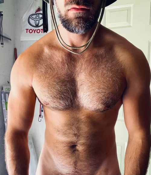 Hairy all over with salt and pepper. But that’s ok, I like it.