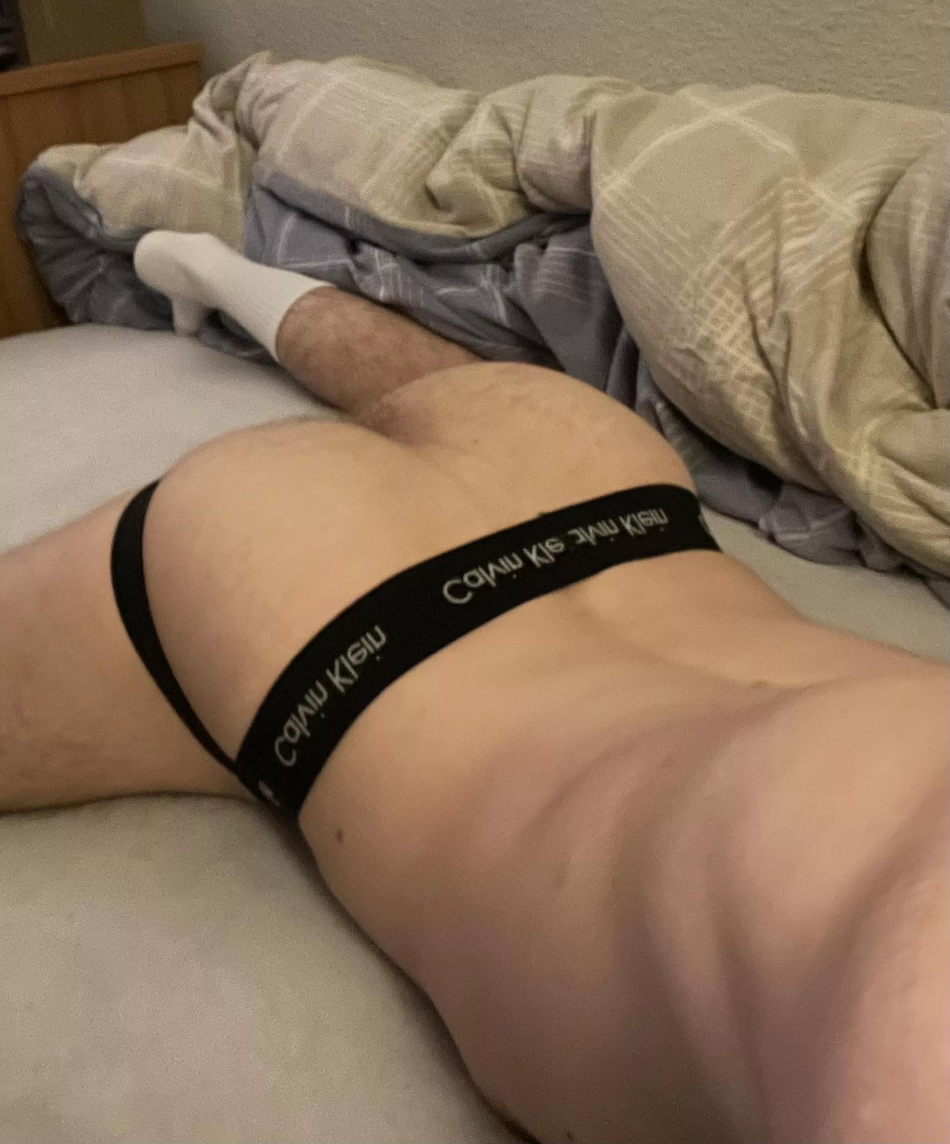 Hairy ass in jockstrap