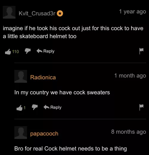 i definitely need a cock helmet