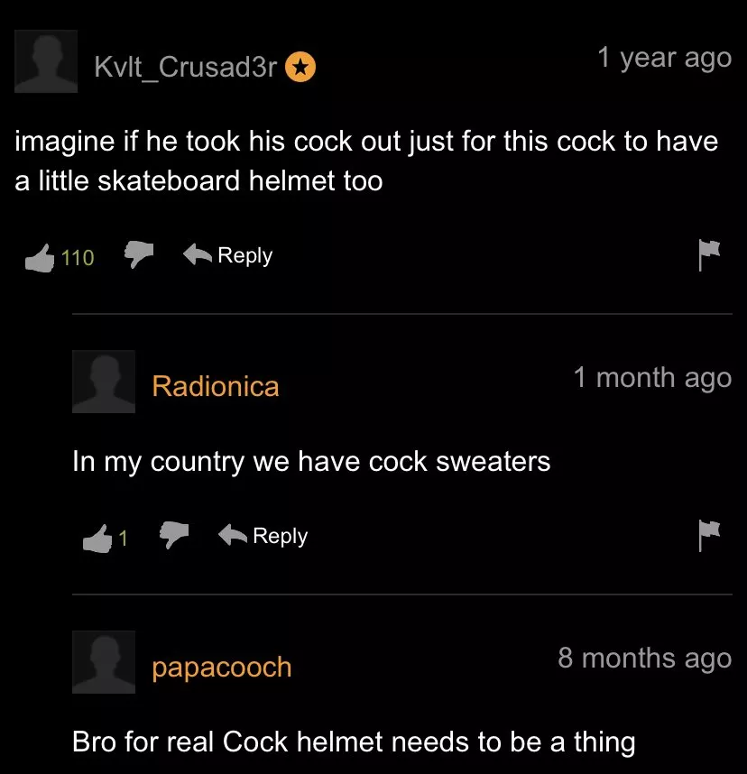 i definitely need a cock helmet