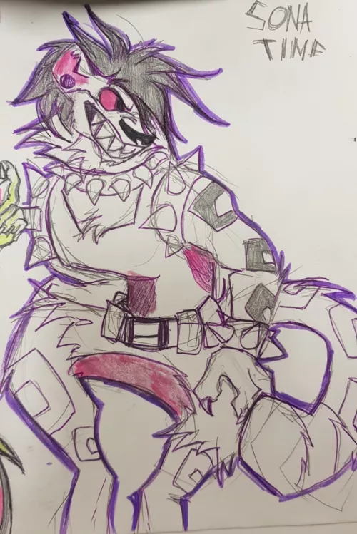 i drawed my sona and In first time i like their hair