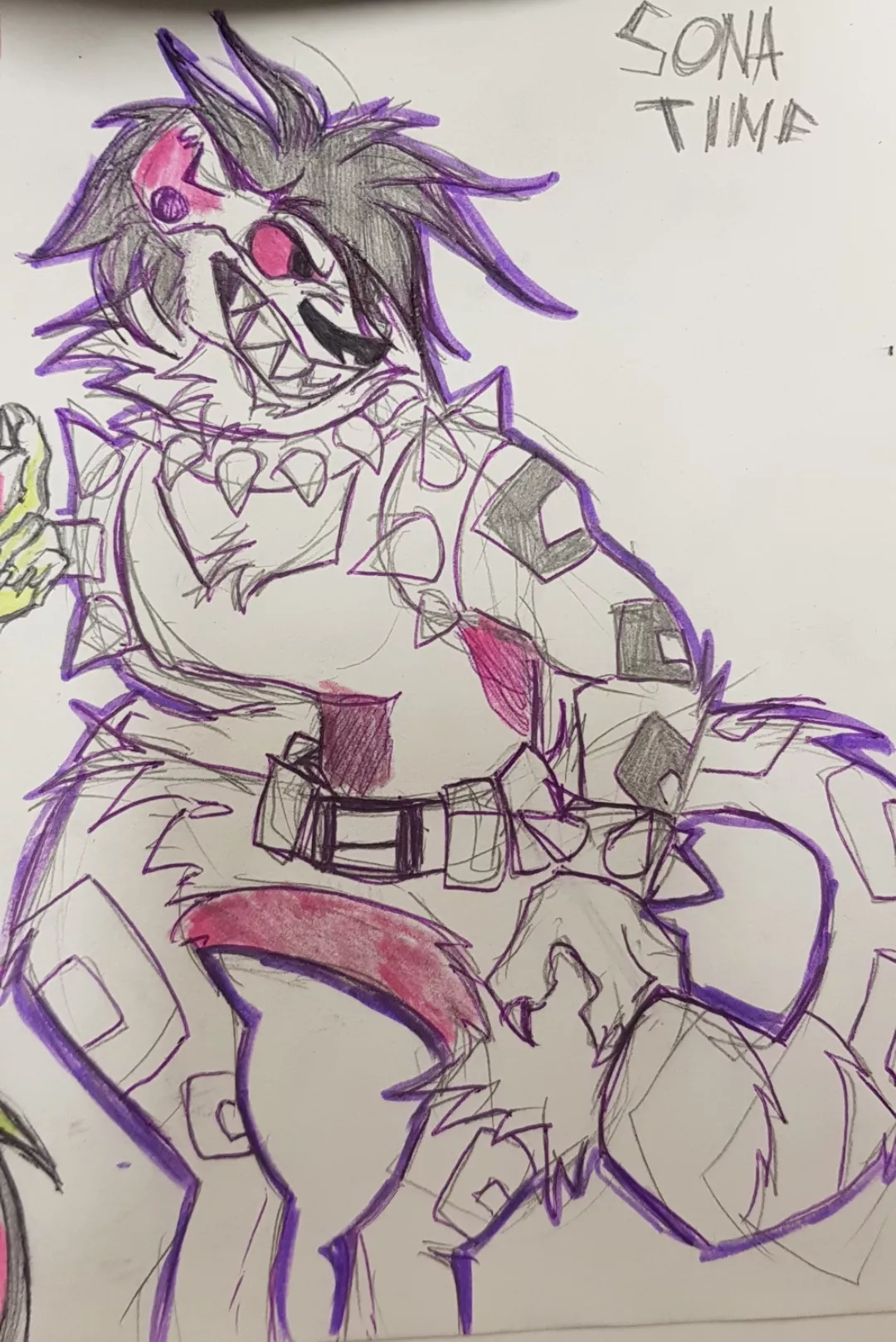 i drawed my sona and In first time i like their hair