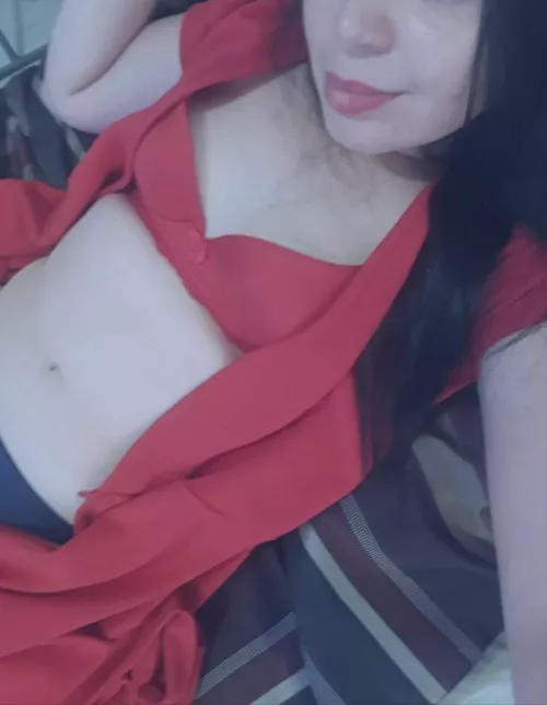 I only think of one thing whenever I wear red 🔥[f]