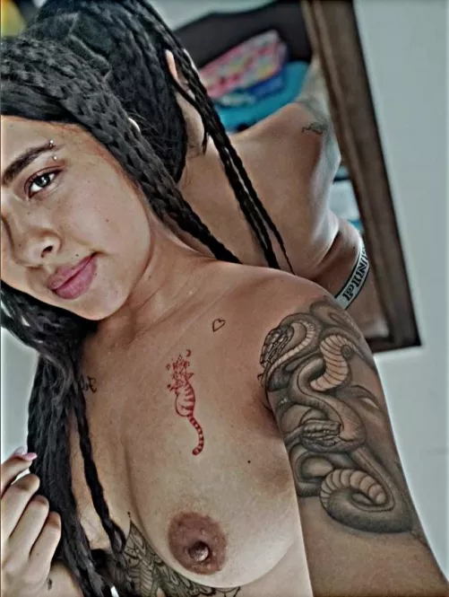 Just a latina hoping you'd enjoy playing with my small boobies 😏