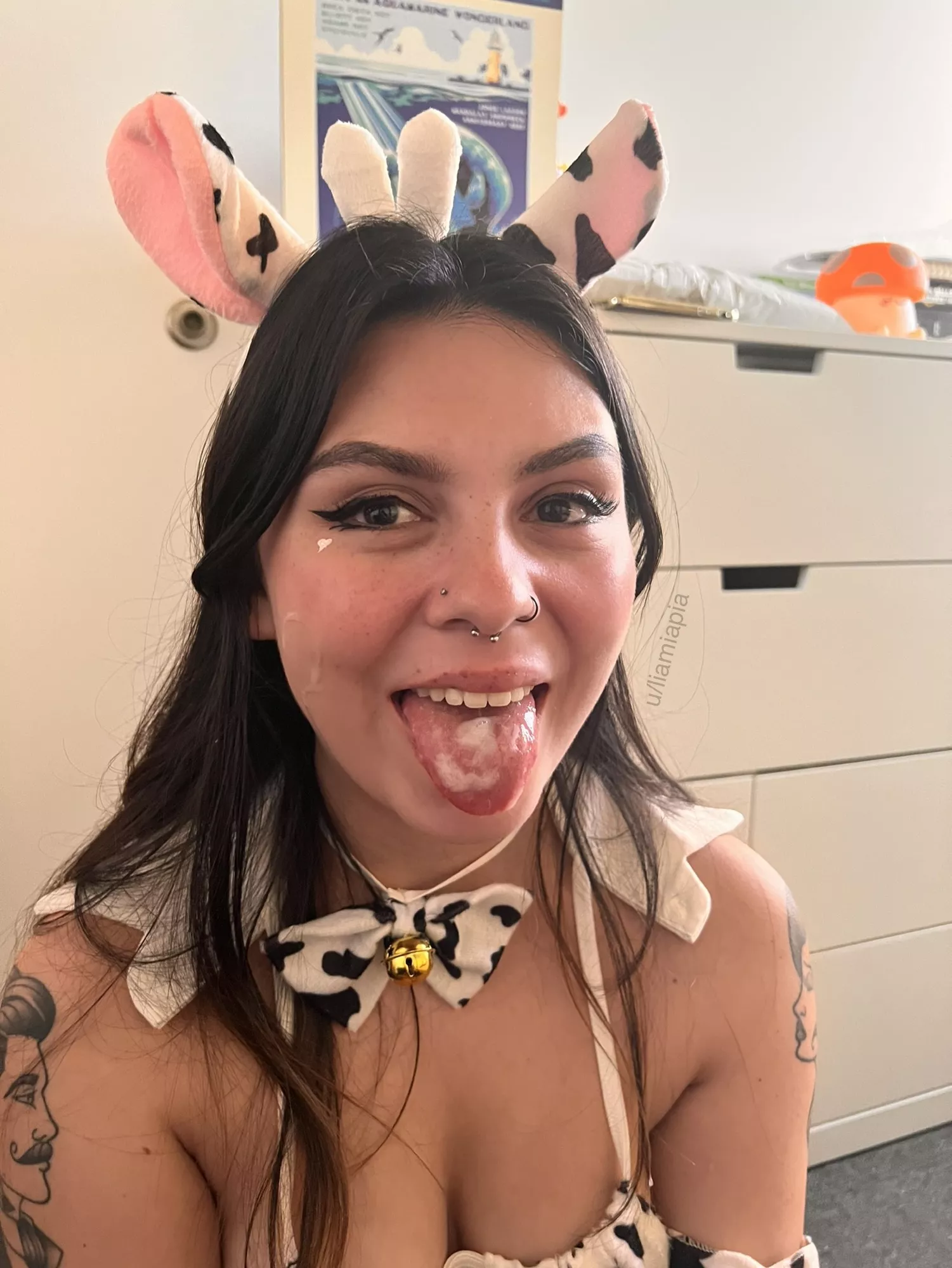 Just got done milking my room mate