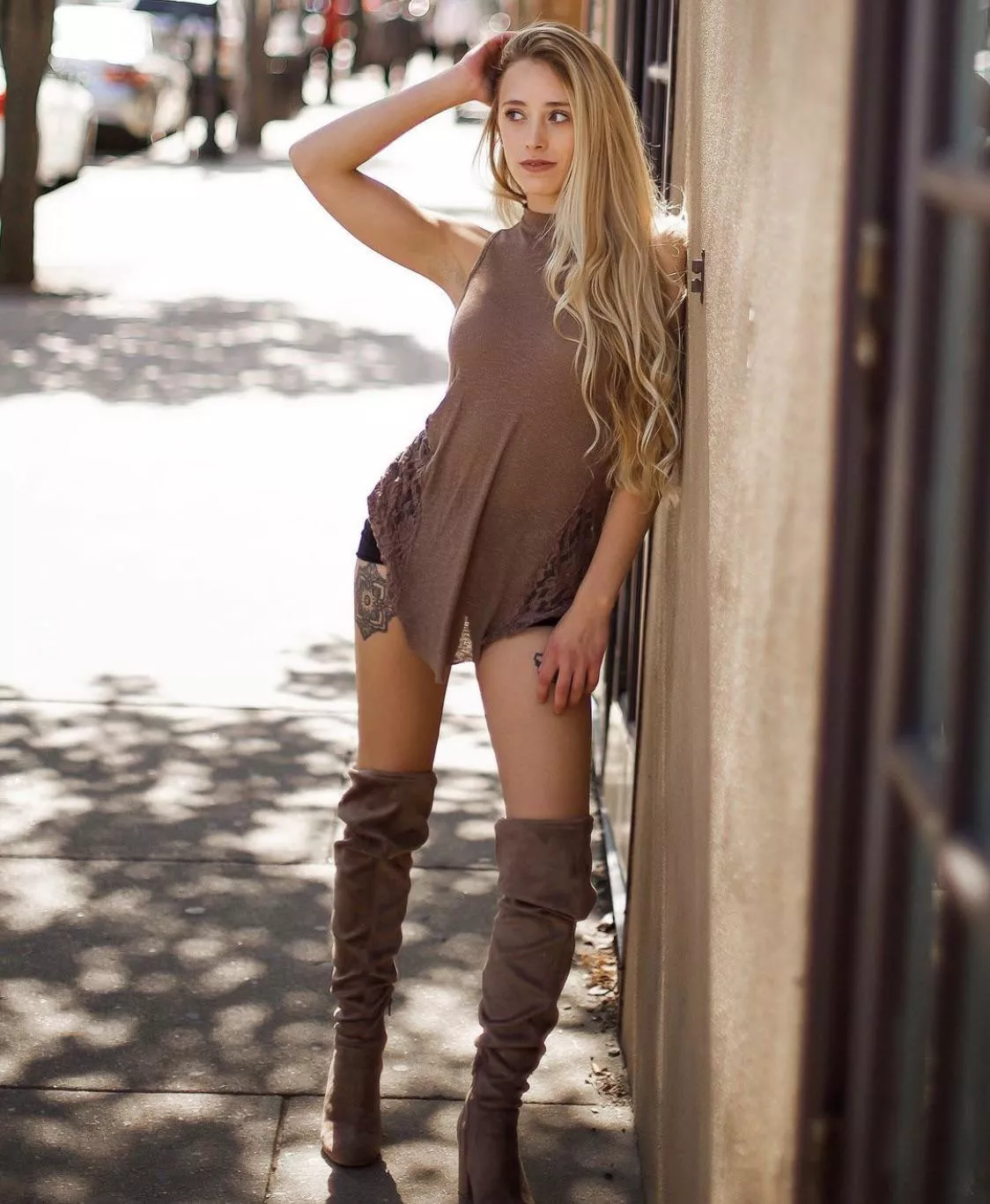 Loved the matching boots and top