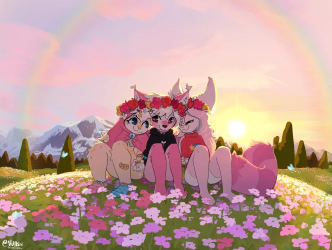 Melody , Valentine and Worm | Art by me @Vulkiri on Twitter