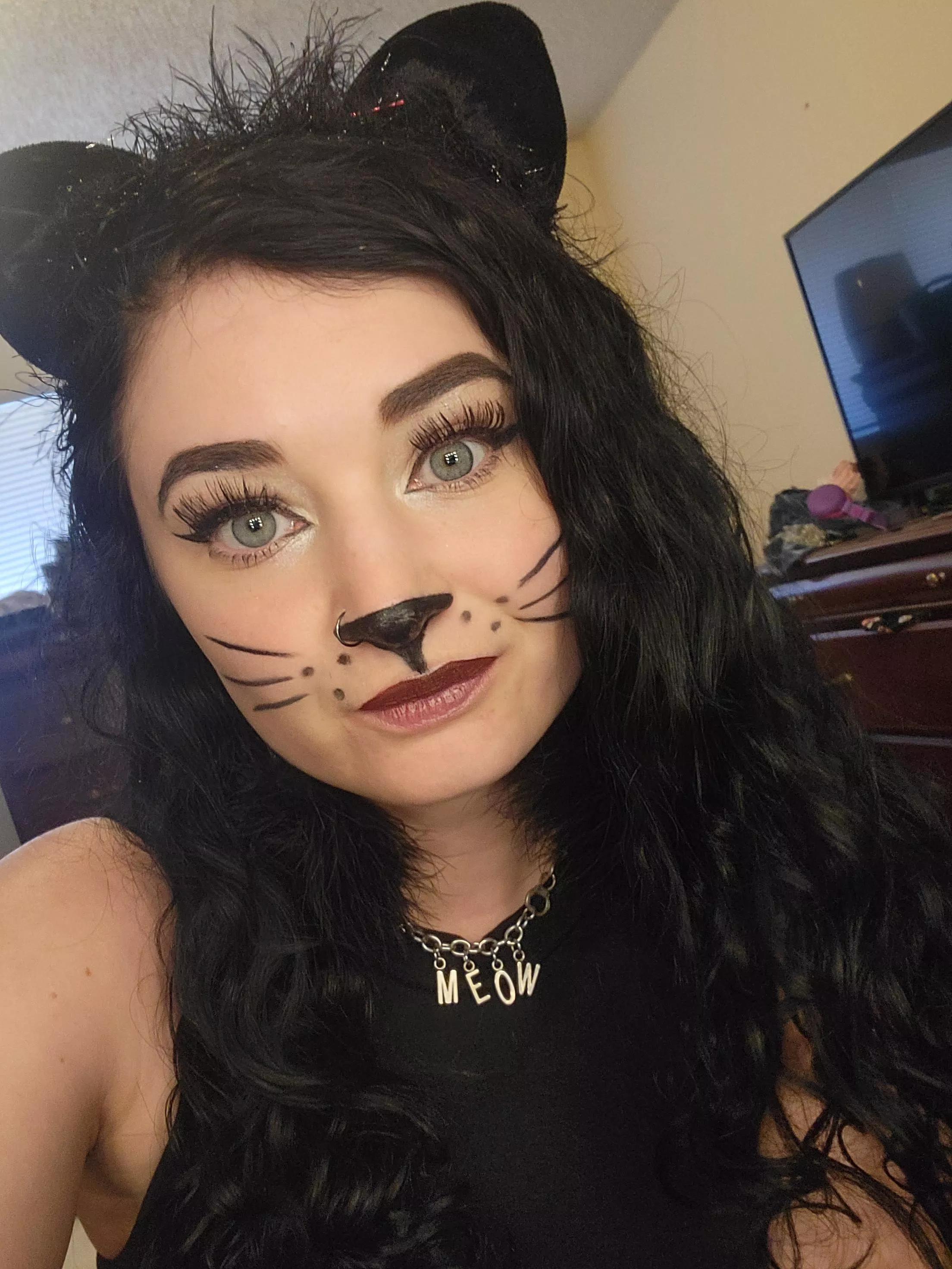 Meoww, this kitty is ready to play 👅