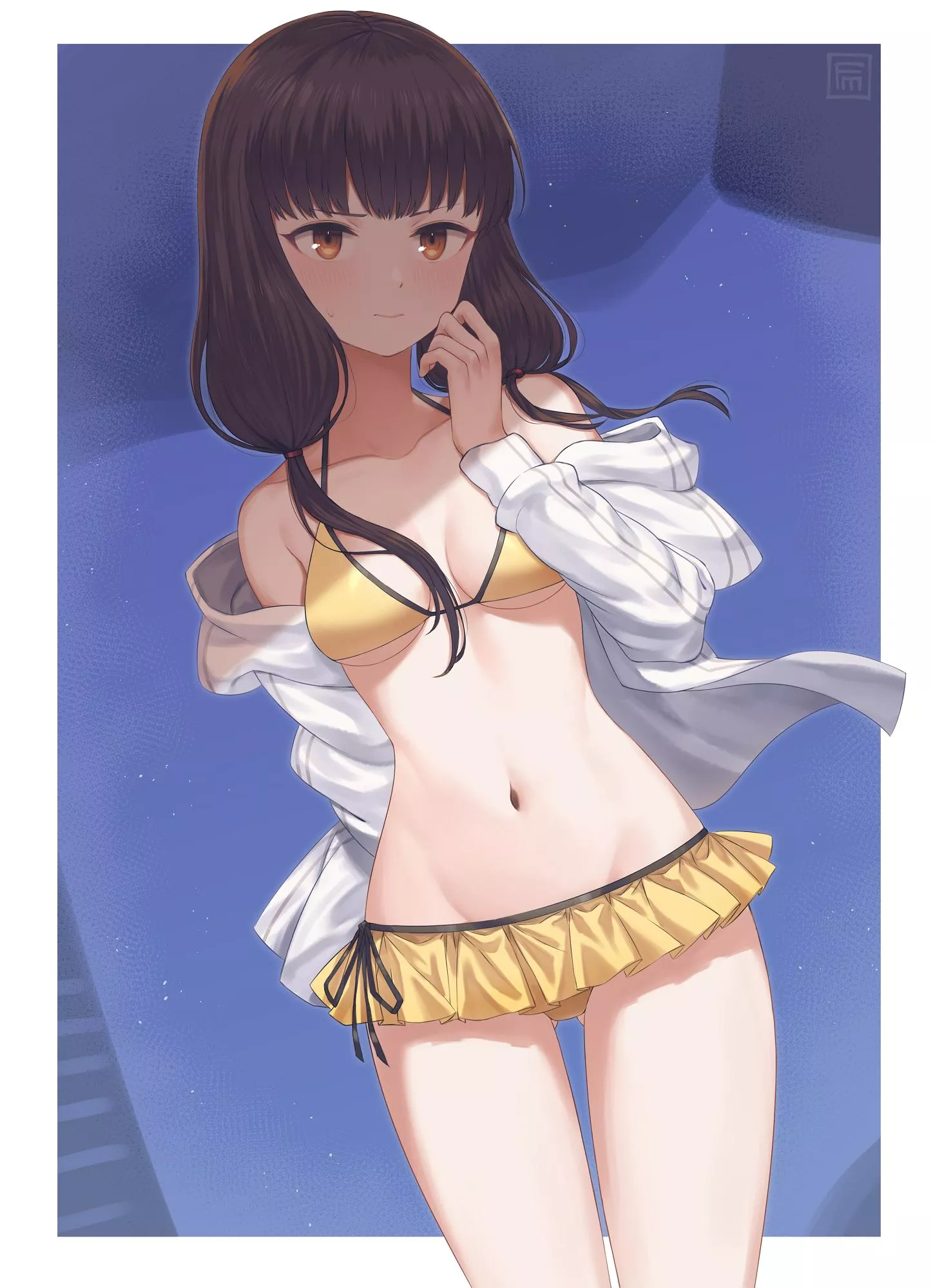 Miko Lino in a swimsuit (By Fumato) [Kaguya-Sama: Love is War]