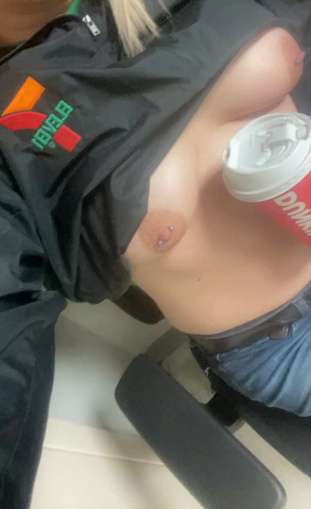Morning coffee and boobs, perfect combo.