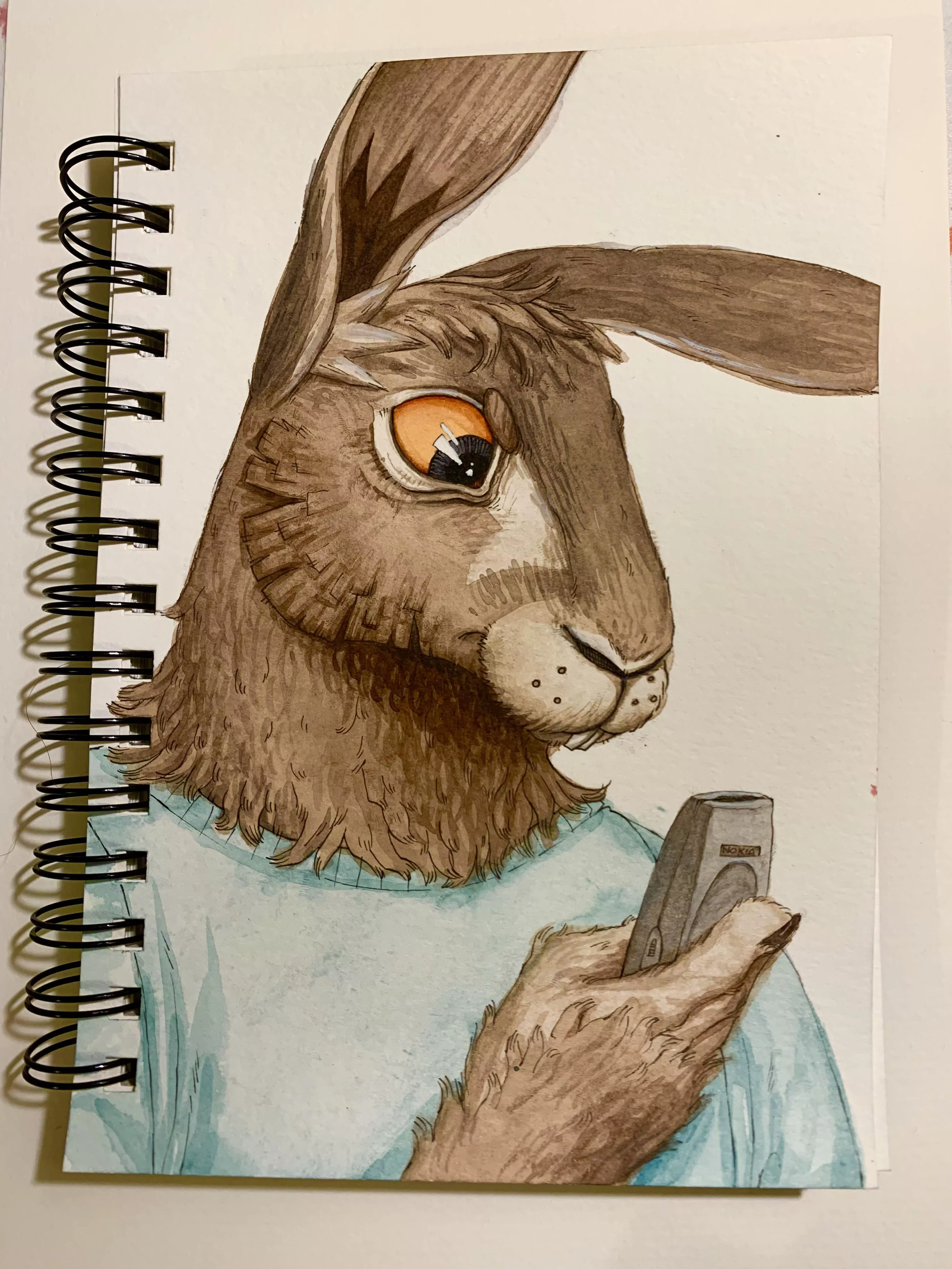 My first actual fursona, a European hare ! (I’m fairly new at furry art so if you have any advice, don’t hesitate)