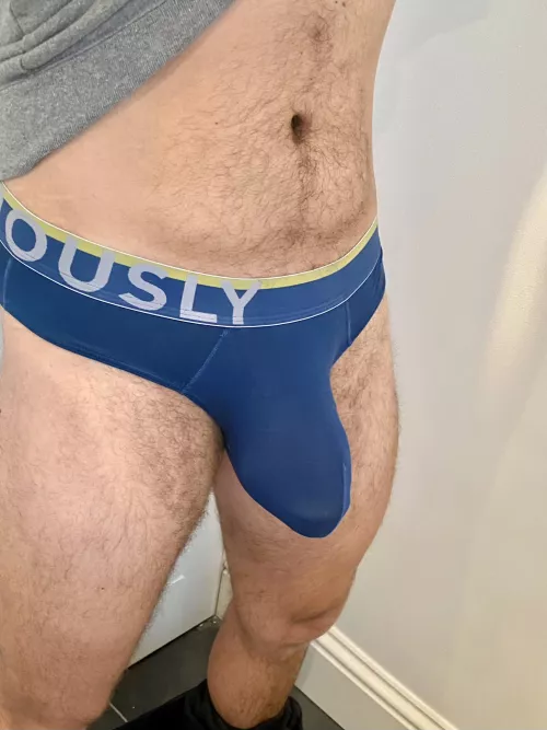 My smallest briefs make the biggest bulge.