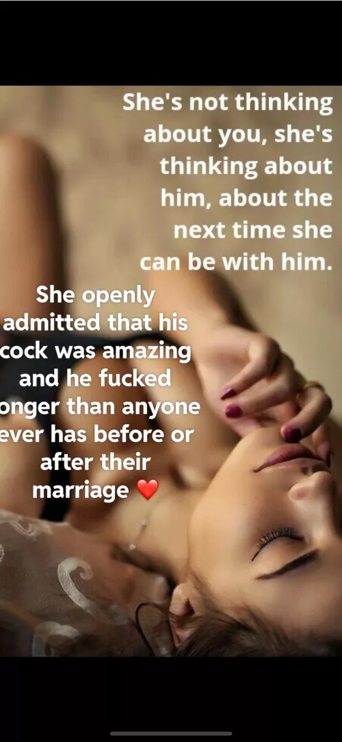 She’s thinking about the next time she see’s him again..