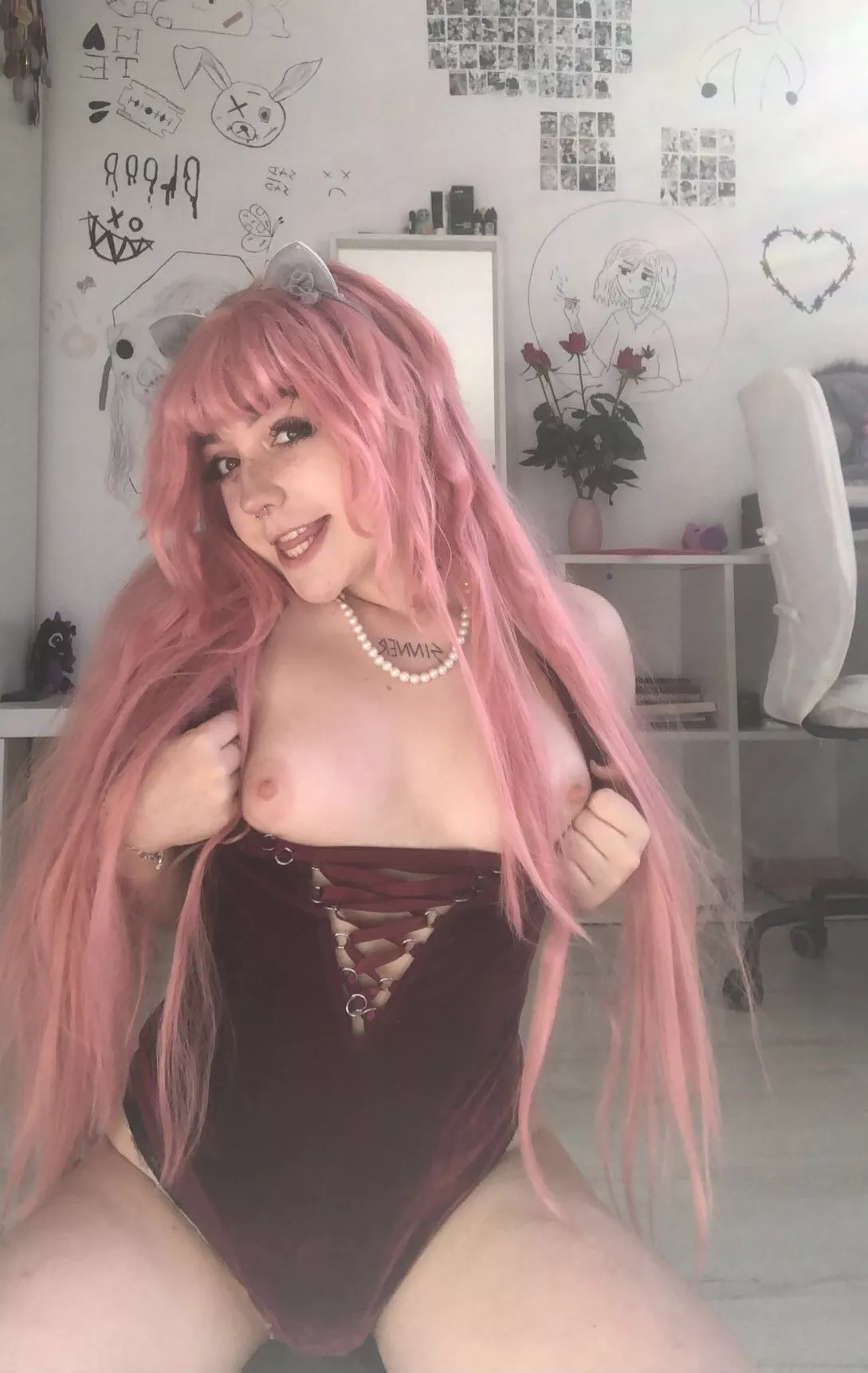 Sorry for the bad quality of the photo I just felt cute