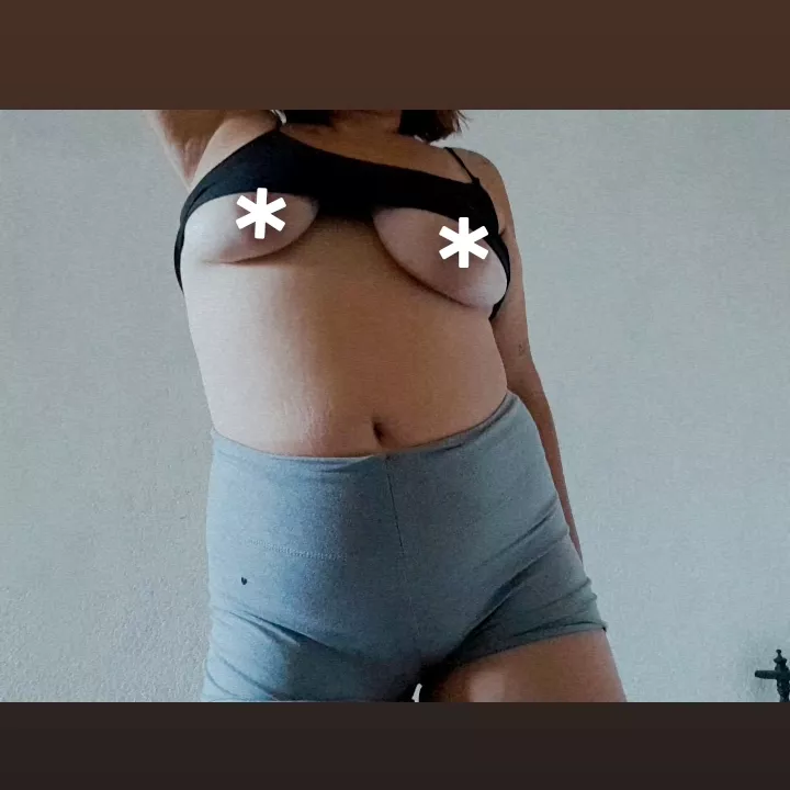 start by my button and then my boobs, please