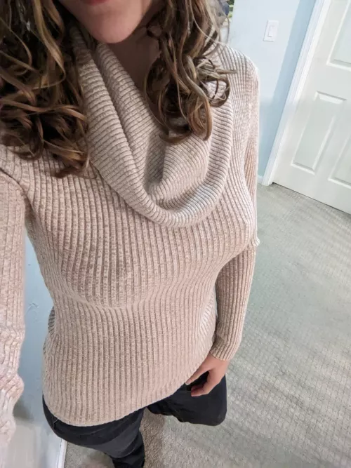 Sweaters are so nice braless