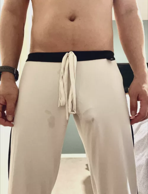 When you usually hang left, but move it to the right for better cockoutline