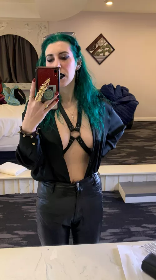 You should be the one wearing harnesses [domme]