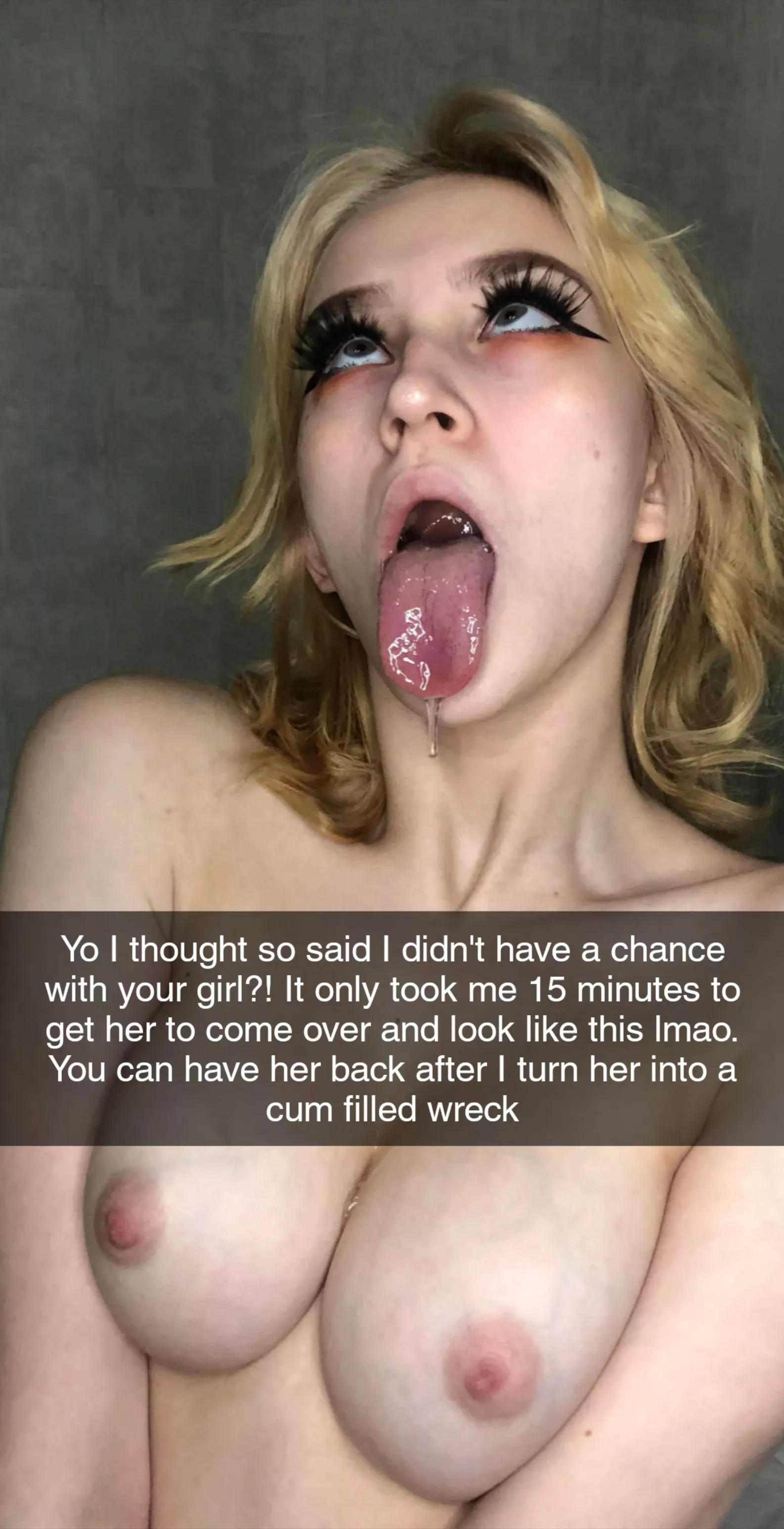 All your doing is challenging him to go after her when you say shit like