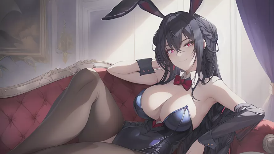 Bunny Girl on the Couch