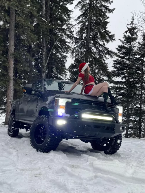 Can’t contain these locks in my Santa hat