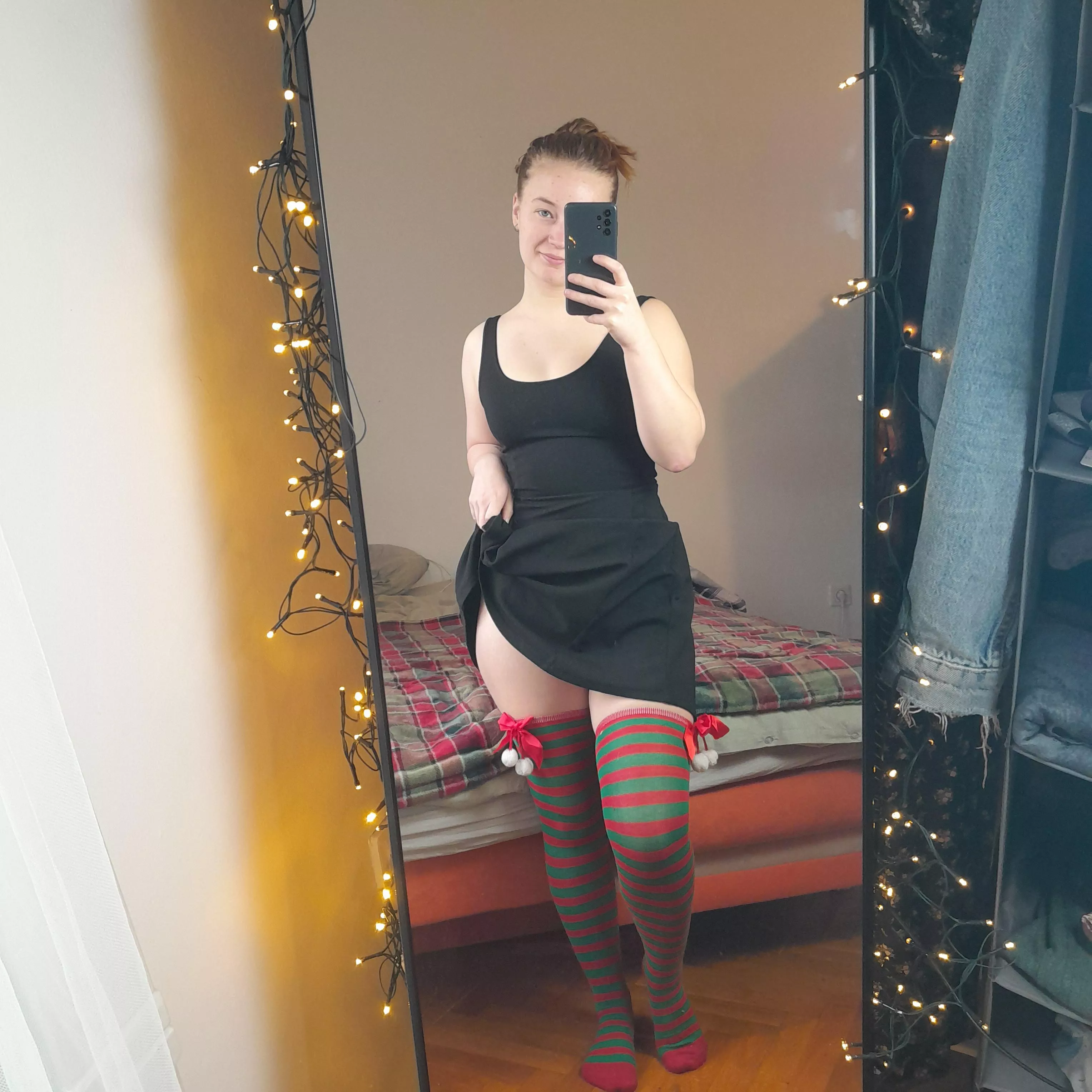 Christmas themed thighhighs are my favorite
