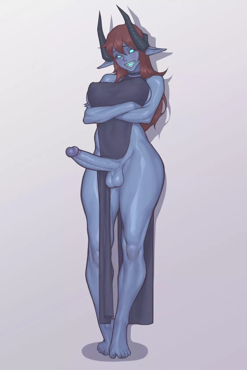 Demon's big blue piece