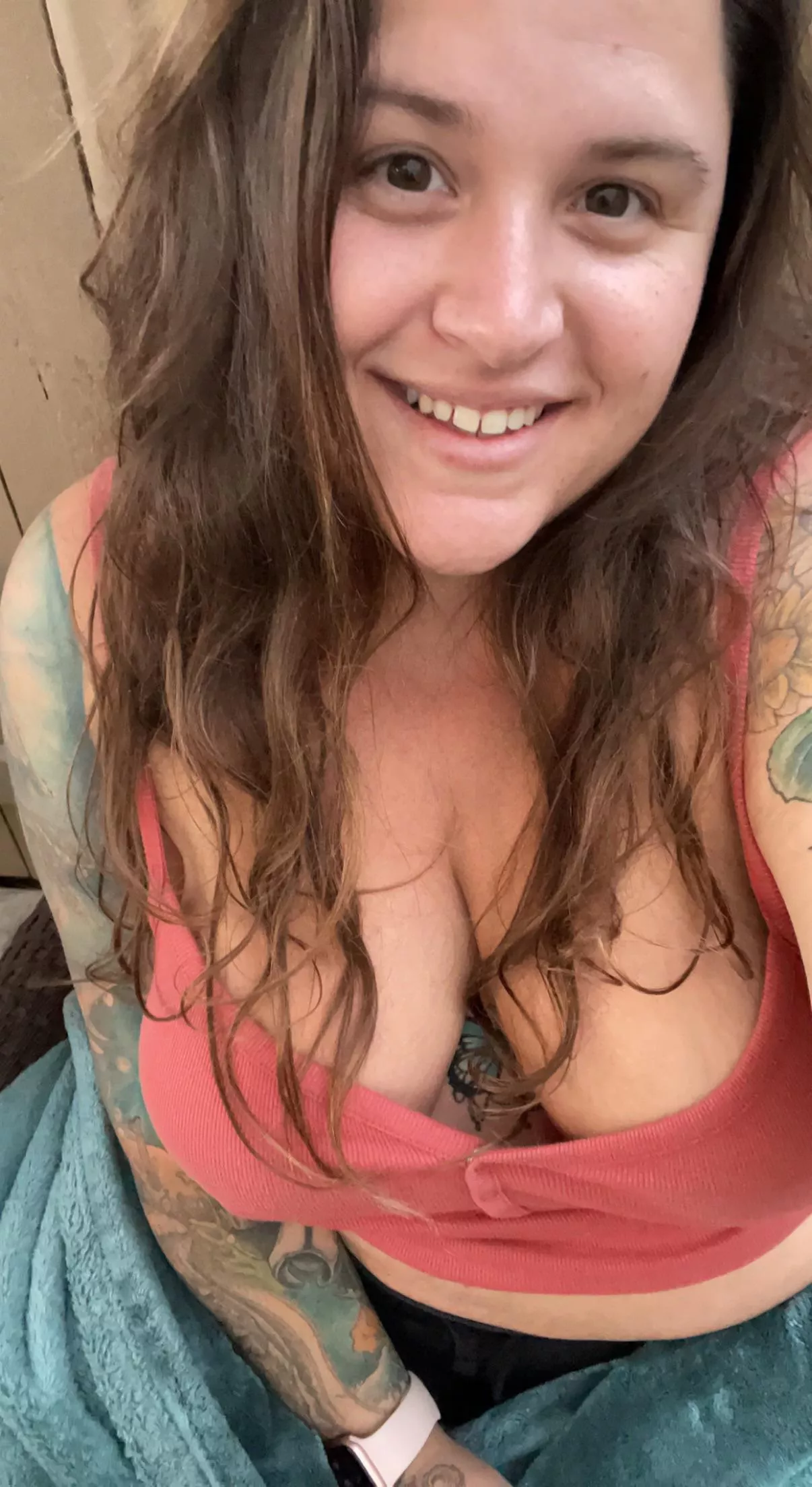 do my tattoos and big natural breast make your day?