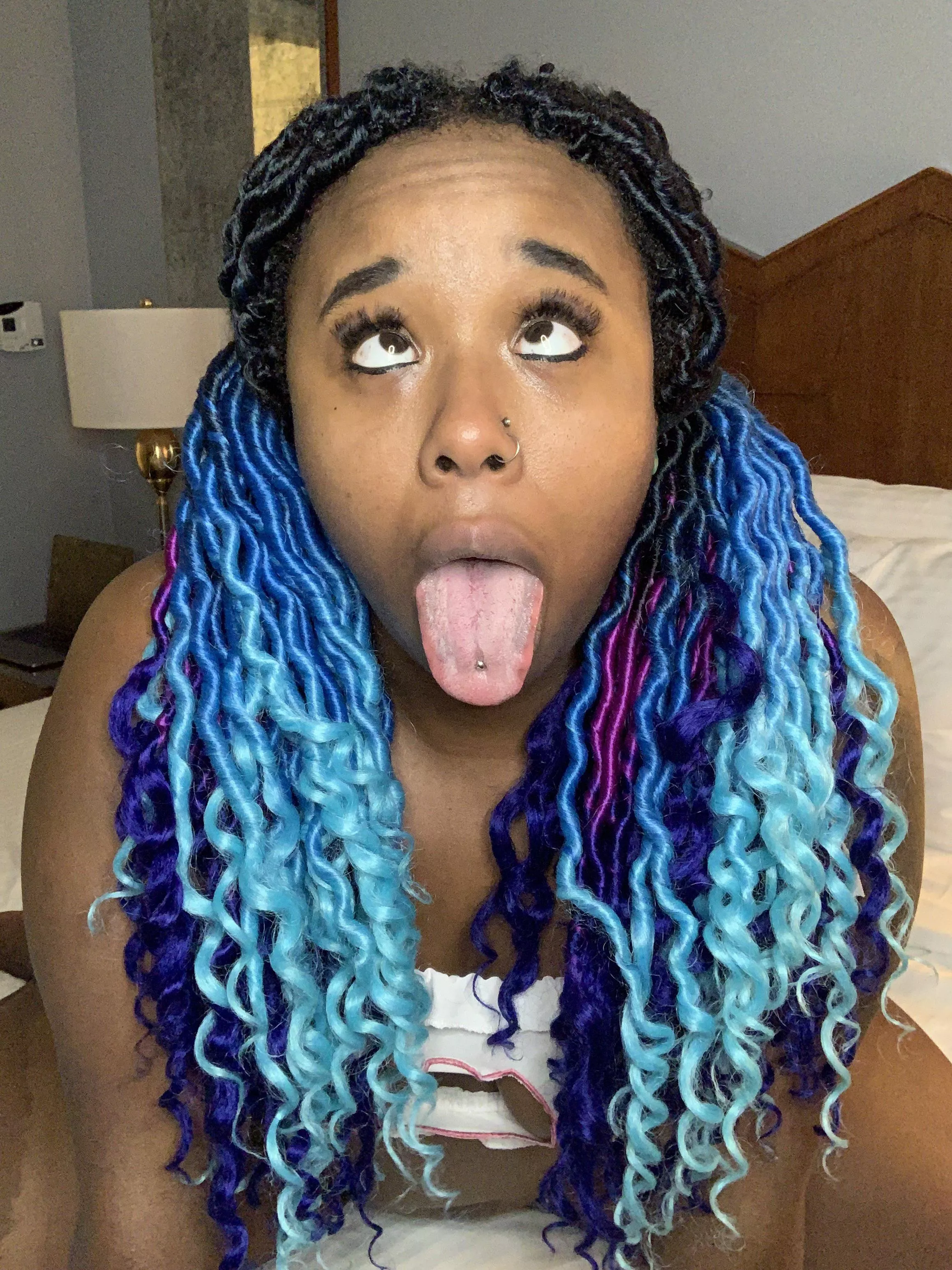 Ebony ahegao vibes
