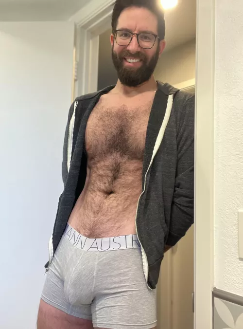 Good morning! Anyone wanna snuggle with a hairy, 65 man?