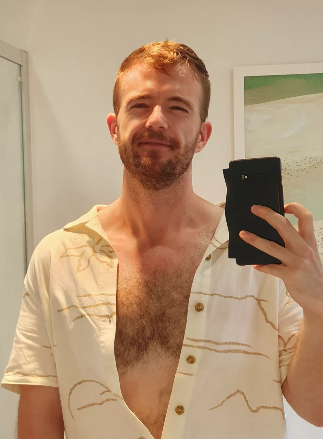 How many buttons should I do up for work Xmas party at the beach?