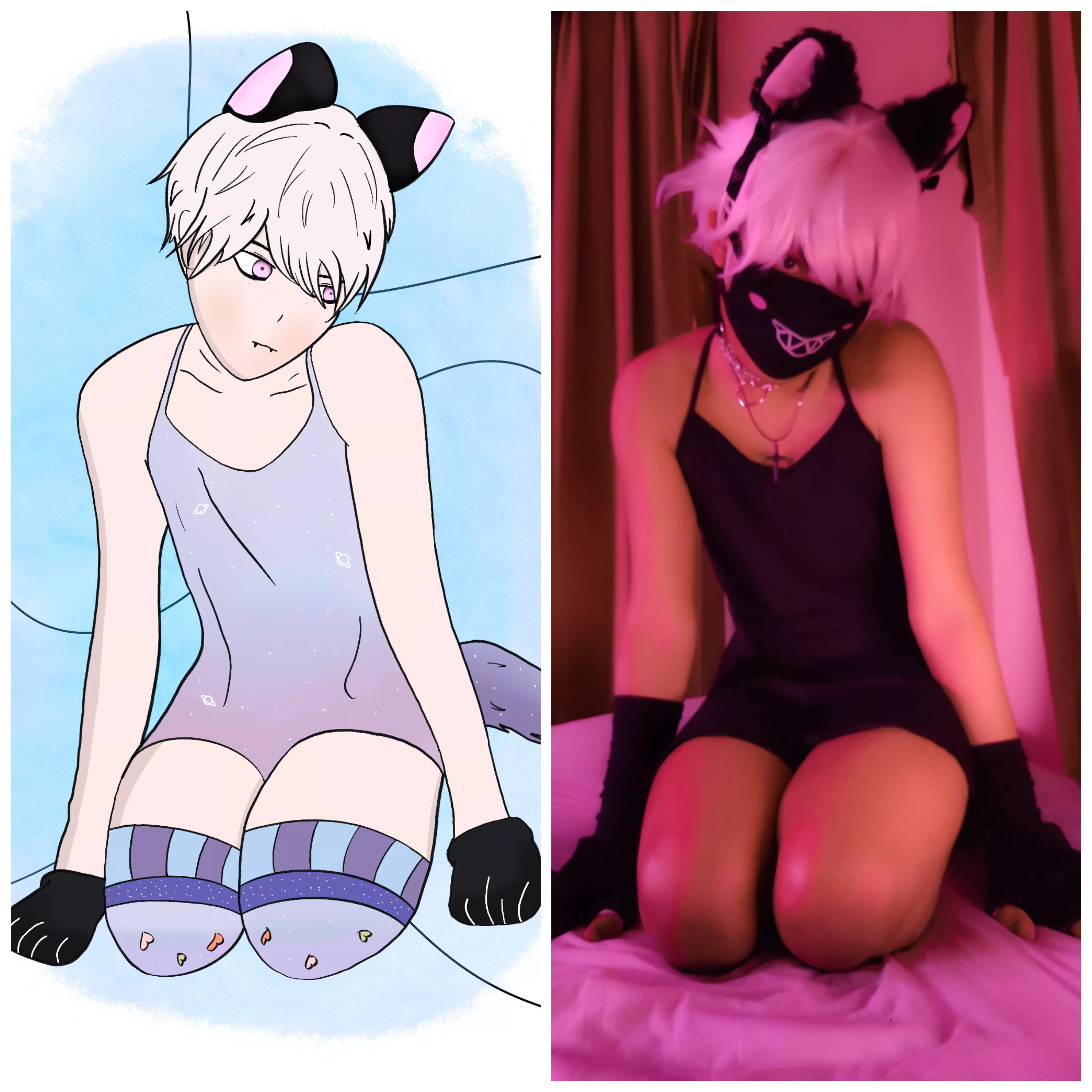 I drew myself hihi 🤭🐾 ^^