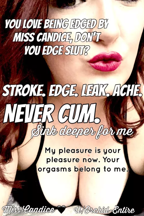 If you’re not edging for Dominant Women like me, what are you even doing with your weekend? [OC]