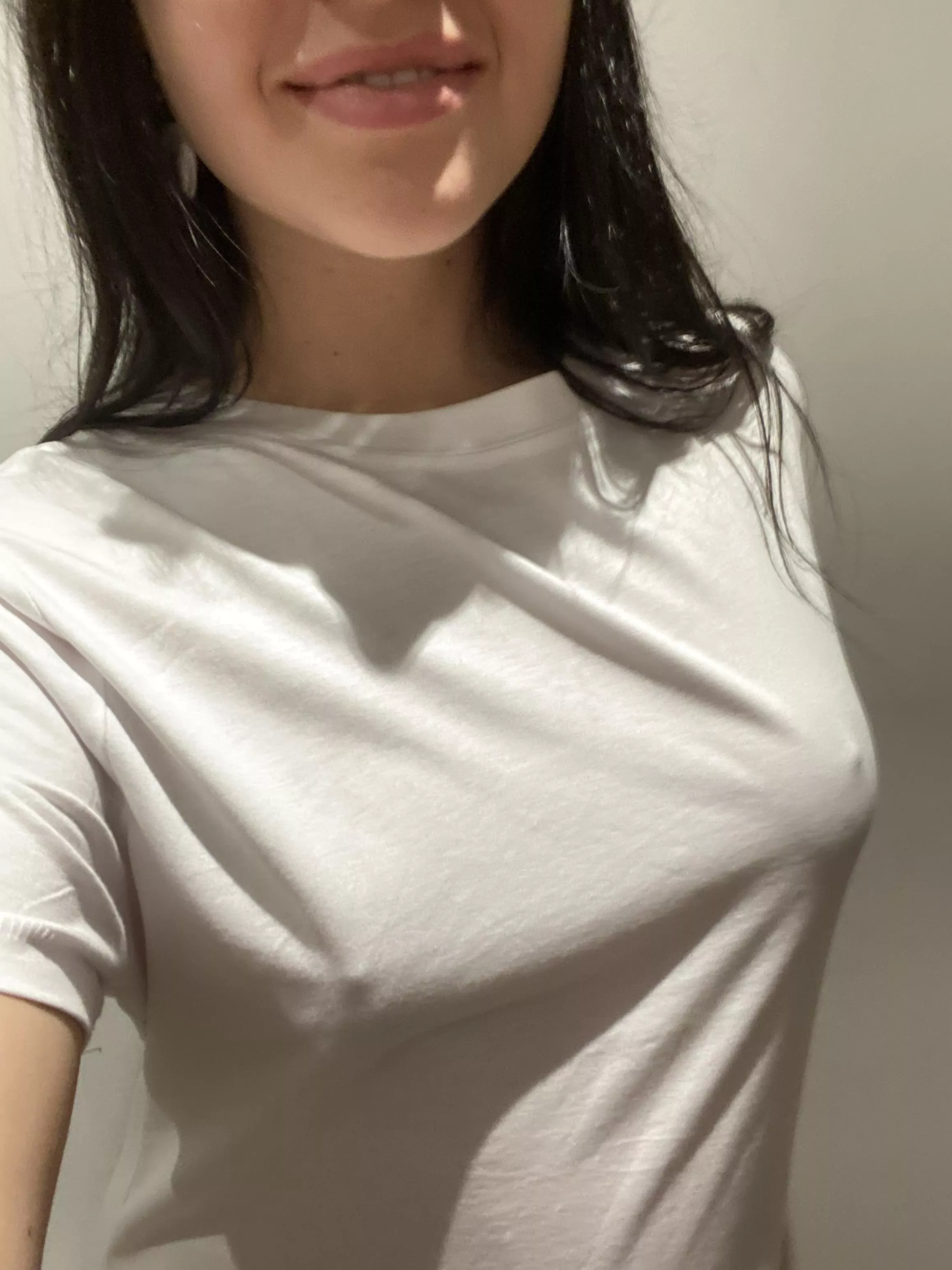 In my favourite white T-shirt