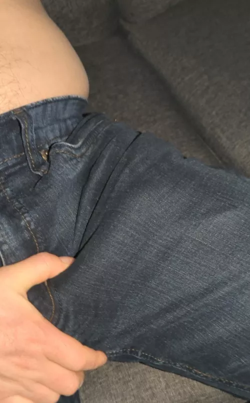 jeans bulge