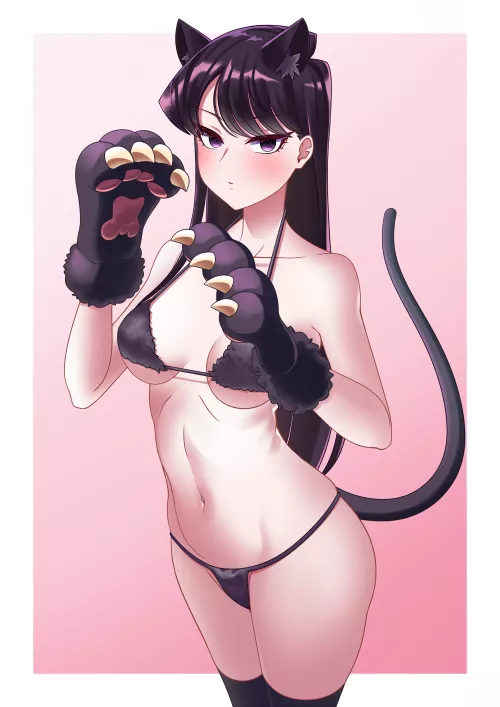 Komi in a Neko outfit (Efreet) [Komi Can't Communicate]