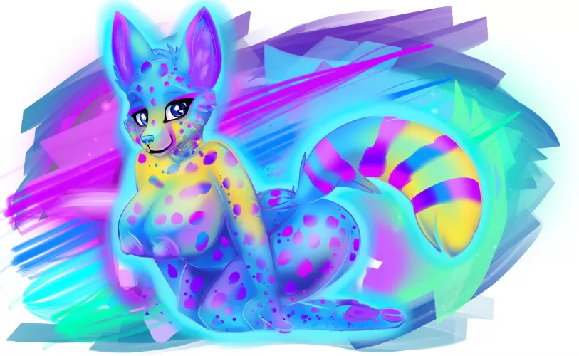 Manic Dream Serval (neon-phosphor)
